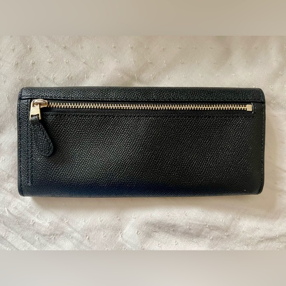 Coach Black Textured Leather Wallet - Picture 2 of 5